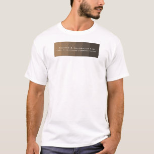 Brown Ombre Stripes, Painter & Decorator Advert T-Shirt