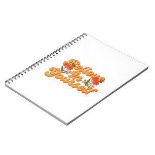 Brown Orange Believe in Yourself Notebook