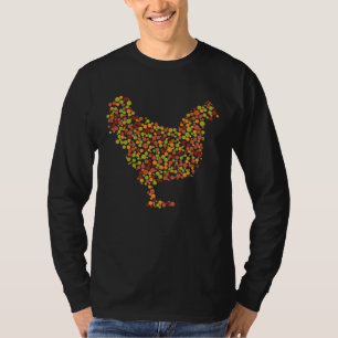Brown Orange Polka Dot Chicken International Dot D T-Shirt