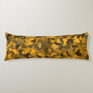Brown Orange Triangle Pattern Body Cushion
