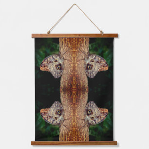 Brown Owl Butterfly Nature Abstract Hanging Tapestry