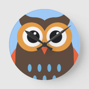 Brown Owl Clock