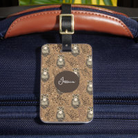 Brown Owl Illustrated Woodland Pattern