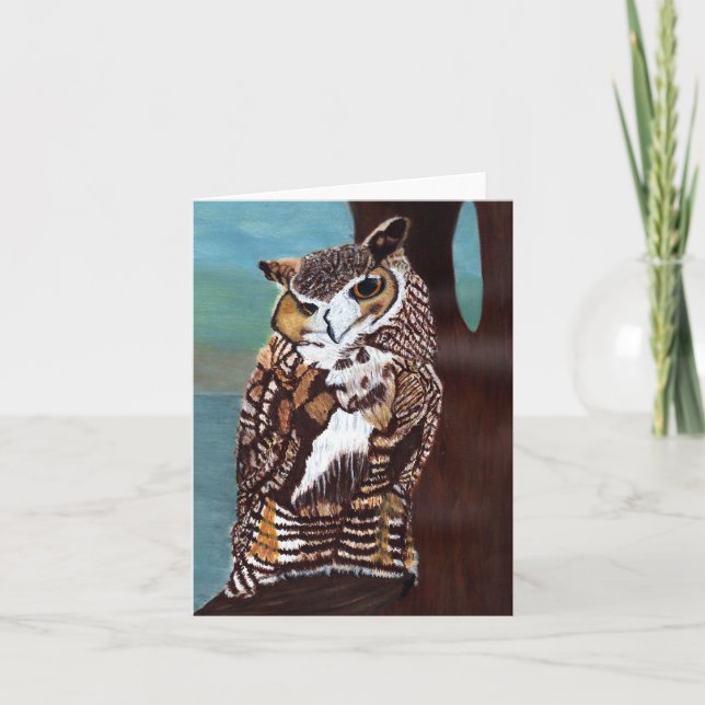 Brown Owl Note Card (Front)