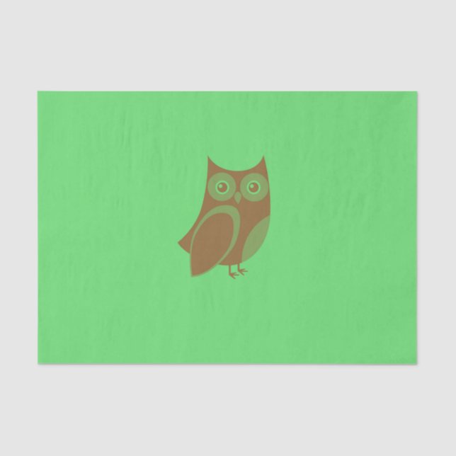Brown Owl Tissue Paper (Front)