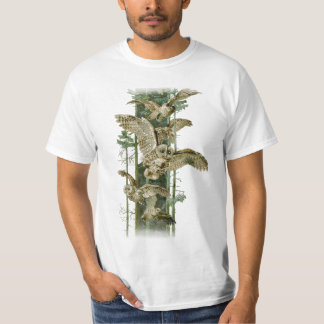 Brown Owls in Flight T-Shirt