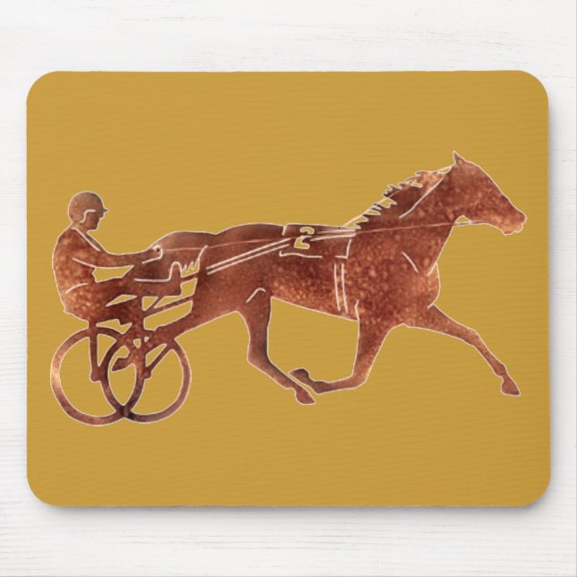 Brown Pacer Silhouette Mouse Mat (Front)