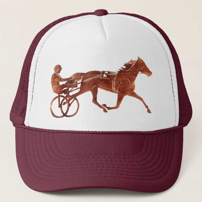 Brown Pacer Silhouette Trucker Hat (Front)