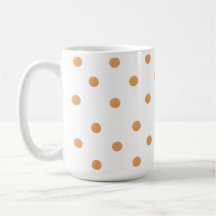 Brown Paint Streak Polka Dot