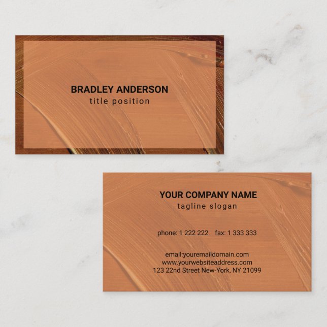 Brown Painting  Business Card (Front/Back)