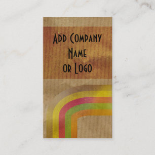Brown Paper Business Card
