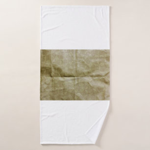 Brown paper wrinkle. Crease the paper. Background Bath Towel