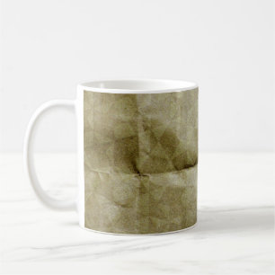 Brown paper wrinkle. Crease the paper. Background  Coffee Mug