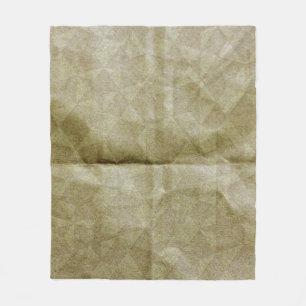 Brown paper wrinkle. Crease the paper. Background  Fleece Blanket