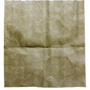 Brown paper wrinkle. Crease the paper. Background Shower Curtain