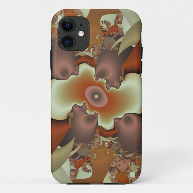 Brown patches Case-Mate iPhone case (Back)