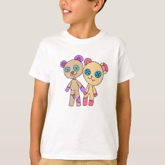 Brown Patchwork Bears Kid Shirt