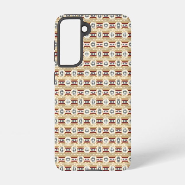 Brown Pattern Mexico Inspired Samsung Galaxy S21 Case (Back)