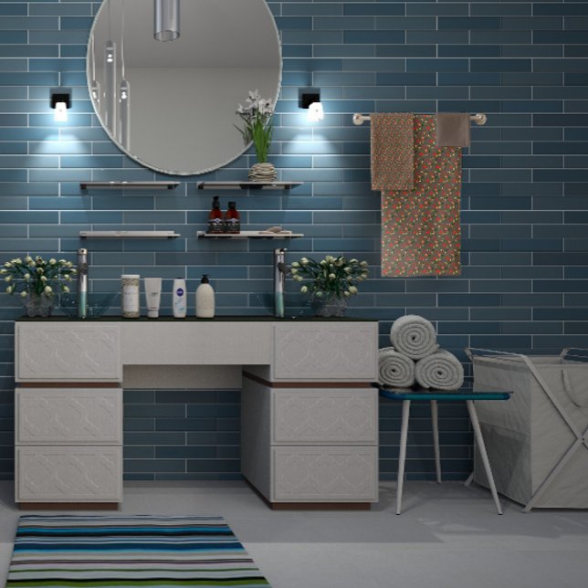 Brown Pattern  mini wildflower  Bath Towel Set (Creator Uploaded)