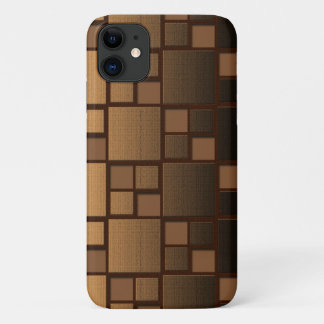 brown patterned iPhone 11 case