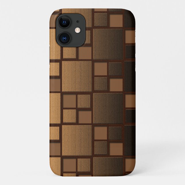 brown patterned Case-Mate iPhone case (Back)