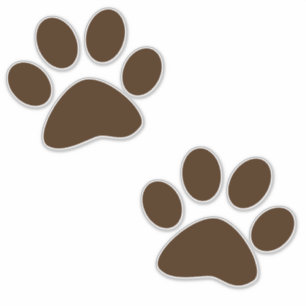 Brown Paw Prints
