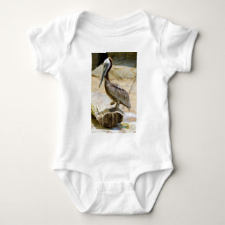 Brown Pelican Baby Bodysuit