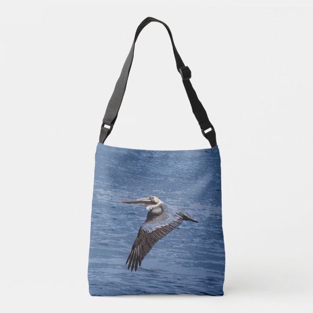 Brown Pelican Bird Wildlife Animal Ocean Bag (Back)