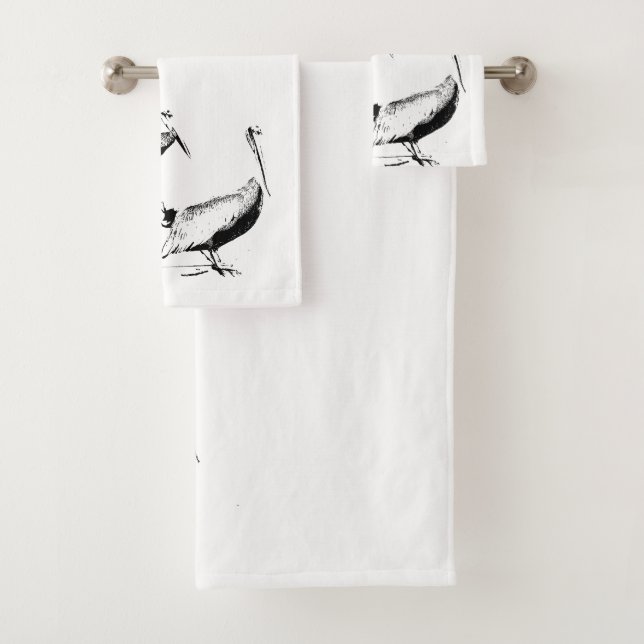 Brown Pelican Birds Wildlife Harbour Bath Towel (Insitu)