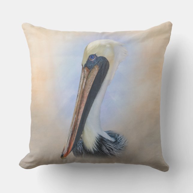 Brown Pelican Outdoor Cushion (Front)