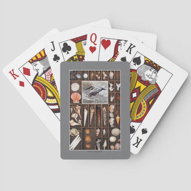 Brown Pelican Playing Cards (Back)