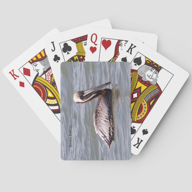 Brown Pelican playing cards (Back)