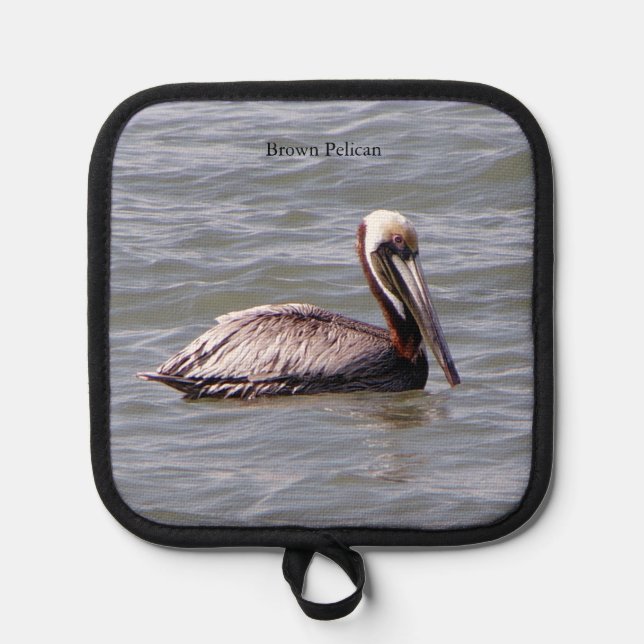 Brown Pelican pot holder (Front)