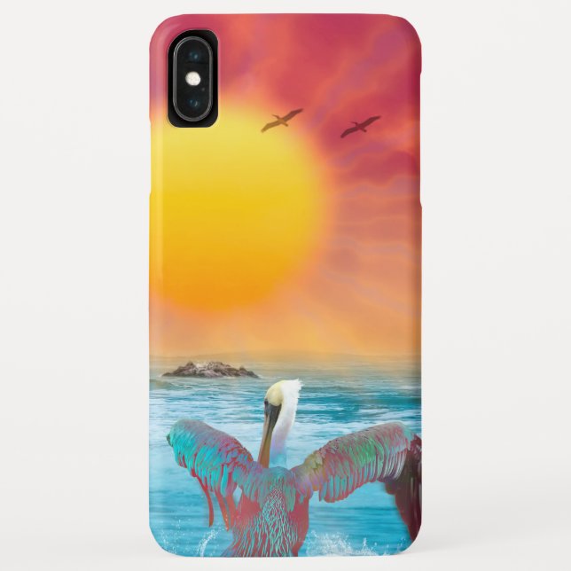 Brown Pelicans SUN KISSED PELICANS Case-Mate iPhone Case (Back)