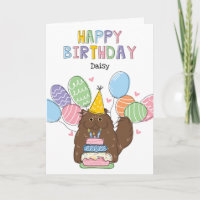 Brown Persian Cat Longhair Birthday Party