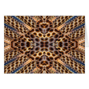 Brown pheasant feather kaleidoscope
