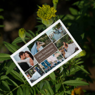 Brown Photo Collage Professional Photographer Business Card