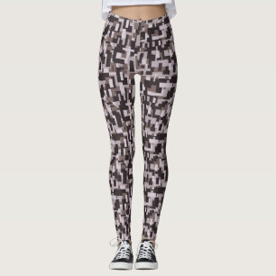 Brown/Pink Camouflage Women's Leggings