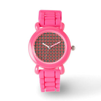 Brown Pink Pattern Watch