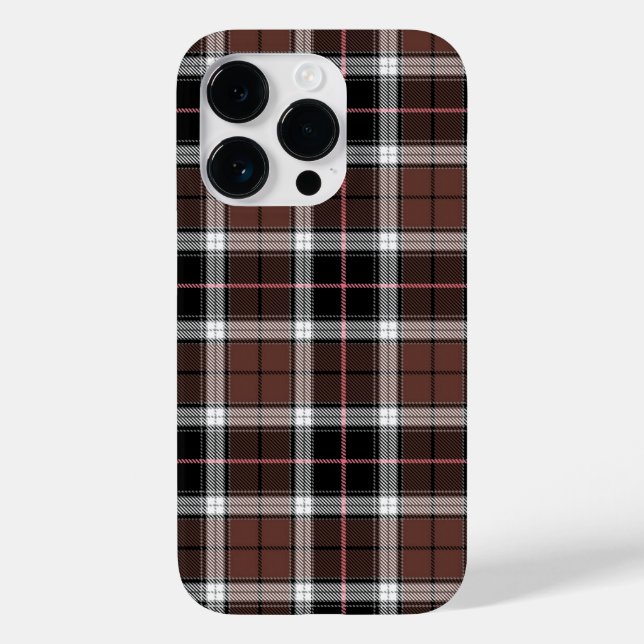 Brown Plaid Case-Mate iPhone Case (Back)
