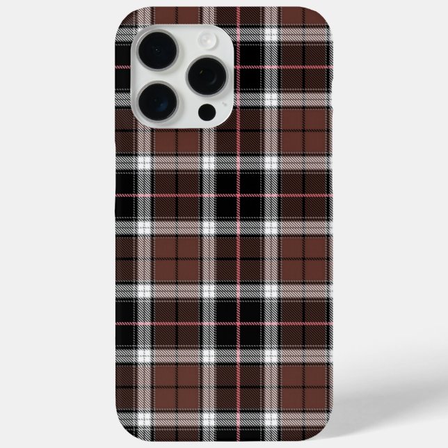 Brown Plaid Case-Mate iPhone Case (Back)