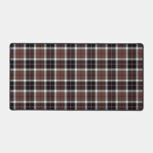 Brown Plaid Desk Mat