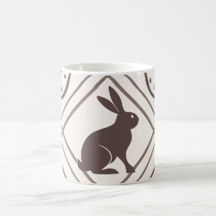 Brown Plaid Easter Coffee Mug