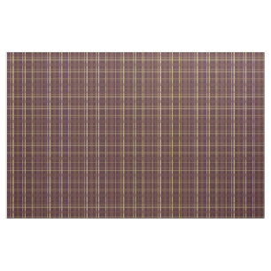 Brown Plaid Fabric