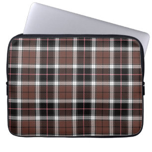 Brown Plaid Laptop Sleeve