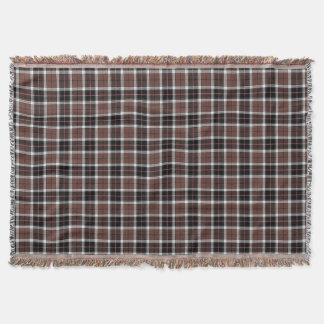 Brown Plaid Throw Blanket