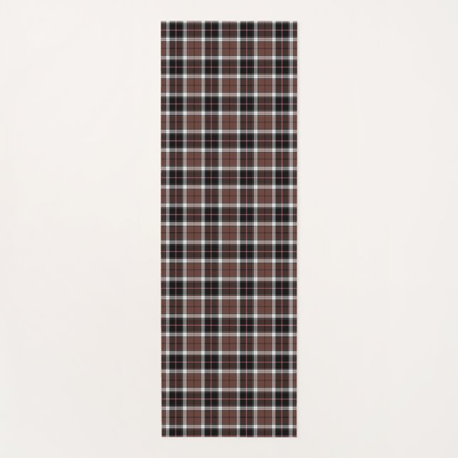 Brown Plaid Yoga Mat (Front)