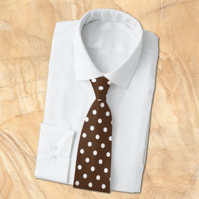 Brown Polka Dot Tie (Creator Uploaded)