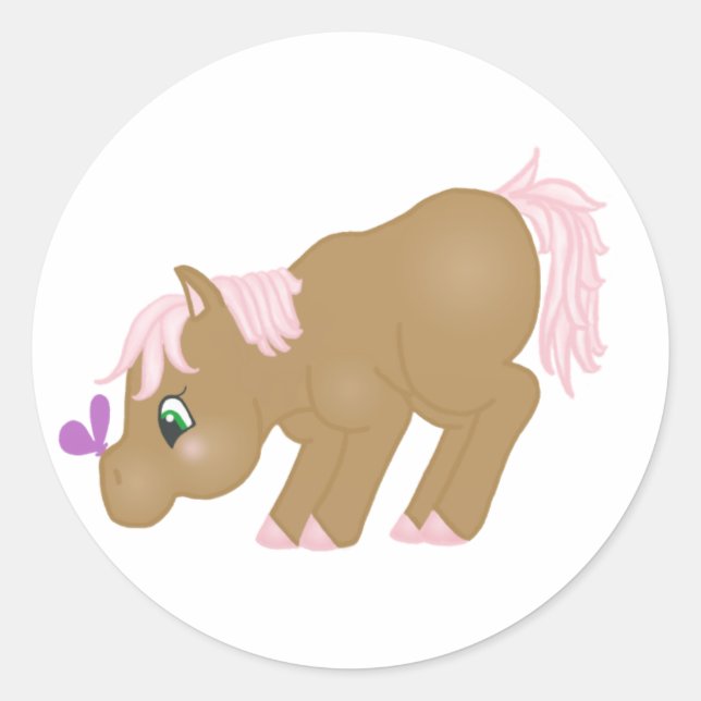 Brown Pony Sticker (Front)