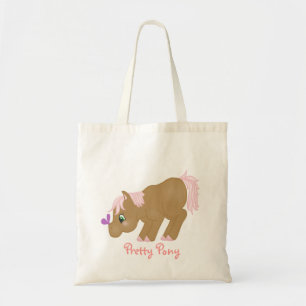Brown Pony Tote Bag